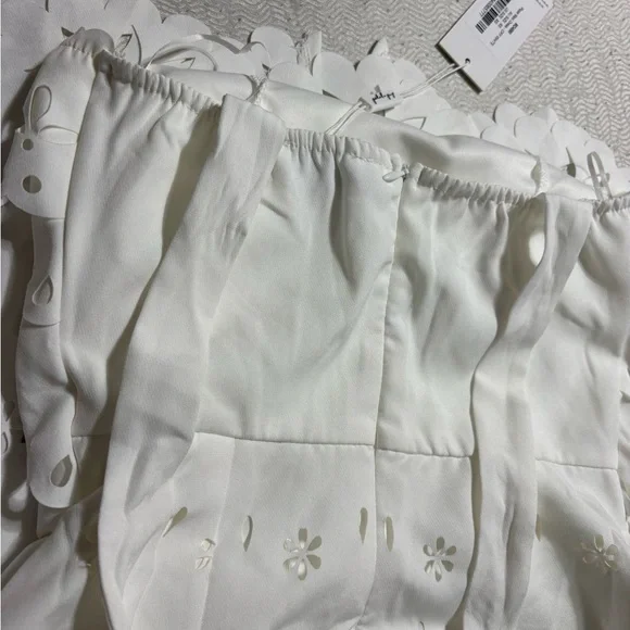 Petal and Pup Off White Eyelet Tie-Shoulder Maxi Dress Size XS - Picture 16 of 16